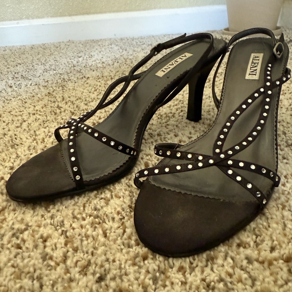 Alfani Black Studded Heels